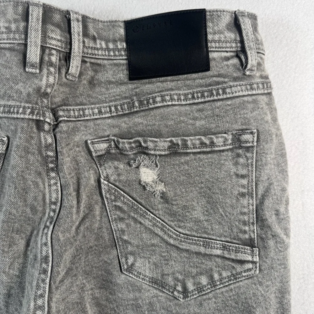 Empyre Jeans Mens 32 Gray Skinny Verge Mid Rise Stretch Distressed
